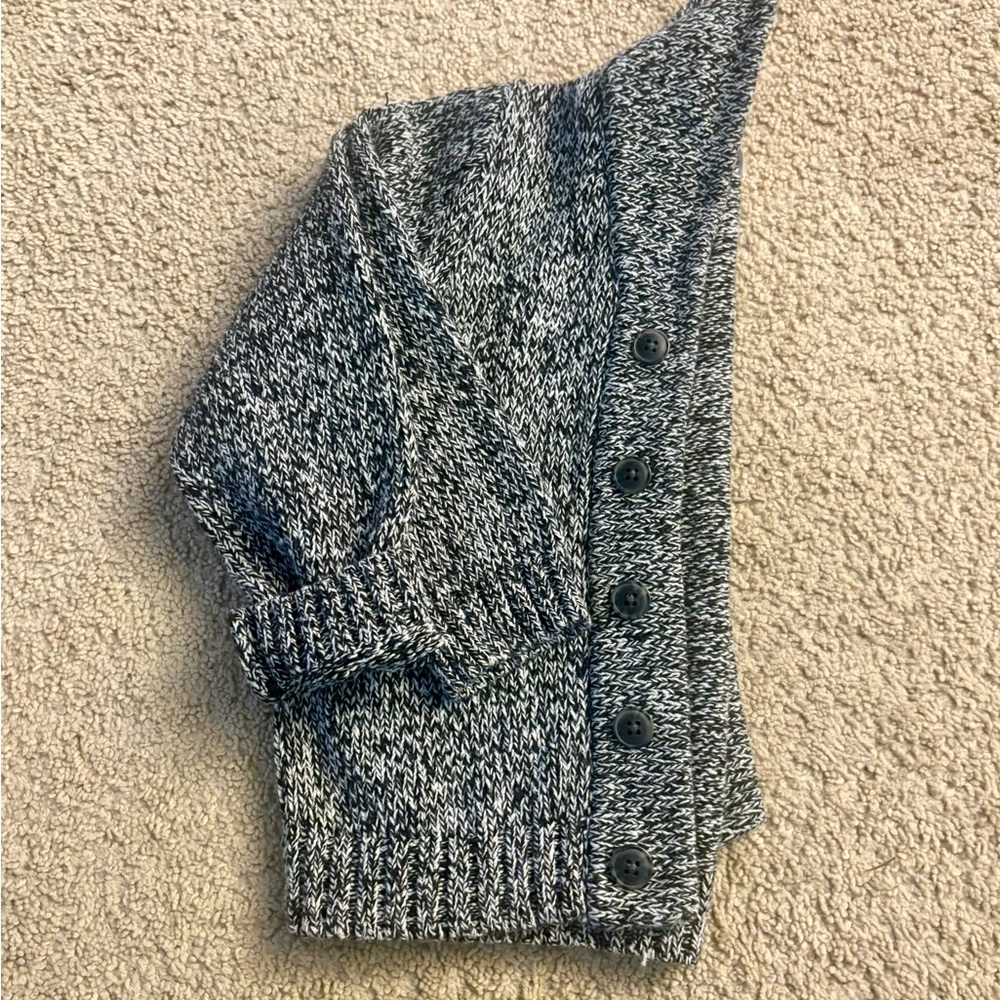 Okie Dokie Black and White Knit Cardigan